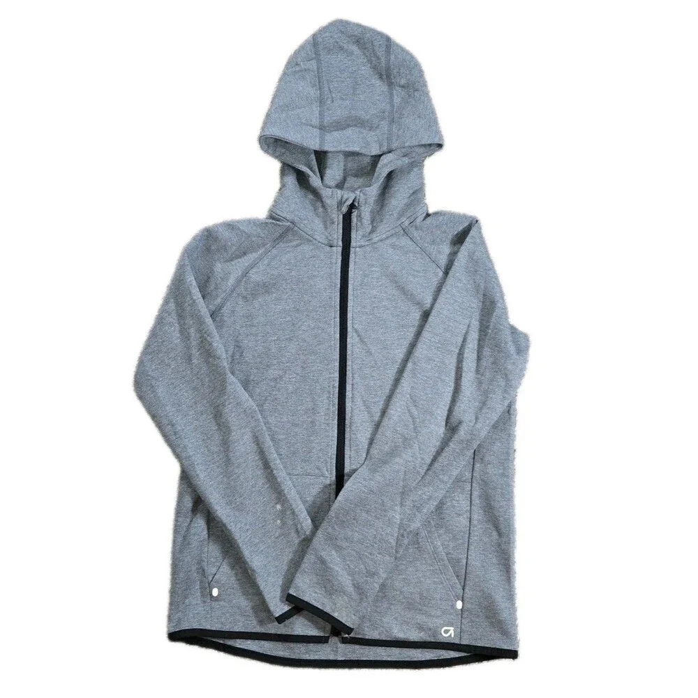 Boys GapFit Sweat Suit XL Gray Full Zip Hoodie Jogger Pants 2 Piece Set Gap Fit